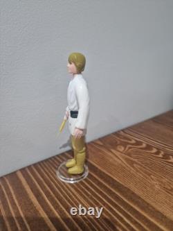 Stunning! Star Wars Vintage Luke Farmboy Brown Hair 1977 Kenner Original