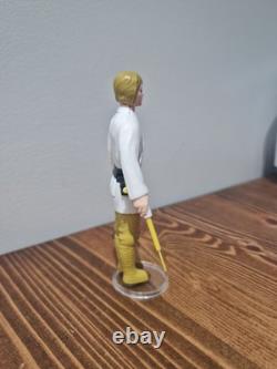 Stunning! Star Wars Vintage Luke Farmboy Brown Hair 1977 Kenner Original