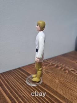Stunning! Star Wars Vintage Luke Farmboy Brown Hair 1977 Kenner Original
