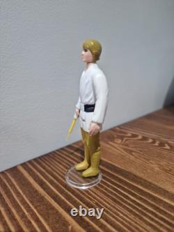 Stunning! Star Wars Vintage Luke Farmboy Brown Hair 1977 Kenner Original Figure