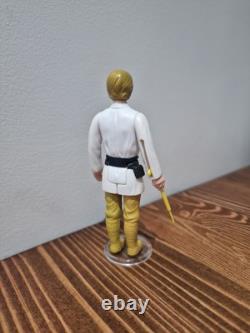 Stunning! Star Wars Vintage Luke Farmboy Brown Hair 1977 Kenner Original Figure