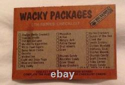 ULTRA RARE! VINTAGE WACKY PACKAGES COMPLETE SET 5th SERIES