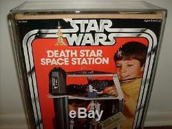 VINTAGE KENNER DEATH STAR FIGURE PLAYSET 100% COMPLETE With AFA STYLE CASE