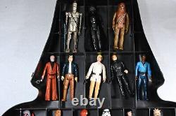 VINTAGE STAR WARS 32 ACTION FIGURES + WEAPONS + DARTH VADER CASE KENNER lot