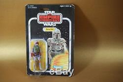 VINTAGE STAR WARS Boba Fett ACTION FIGURE 41 D BACK KENNER MOC + CASE ESB