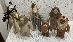 VINTAGE STAR WARS X6 EWOKS LOT (4 are 100% COMPLETE)