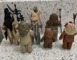 VINTAGE STAR WARS X6 EWOKS LOT (4 are 100% COMPLETE)