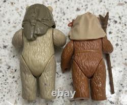 VINTAGE STAR WARS X6 EWOKS LOT (4 are 100% COMPLETE)