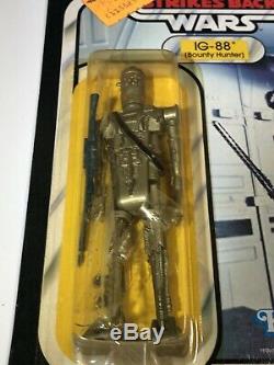 VTG Star Wars RARE IG-88 MOC 32 A BACK UNPUNCHED ESB Kenner Sealed