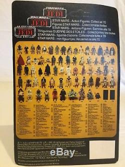 Very Rare Vintage Tri Logo Star Wars ROTJ Yak Face, immaculateUnpunched 70 Card