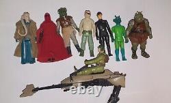 Vintage 1977-1983 Kenner Speeder Bike 1983 Star Wars Figure Lot