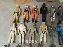 Vintage 1977-1983 Kenner Star Wars Action Figure Lot Of 40