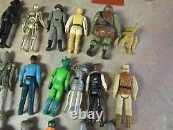 Vintage 1977-1983 Kenner Star Wars Action Figure Lot Of 40