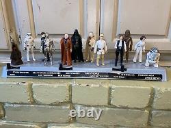 Vintage 1977 Kenner Star Wars Mail Away First 12 Figure Stand & First 12 Figures