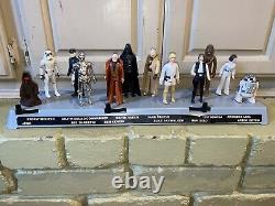 Vintage 1977 Kenner Star Wars Mail Away First 12 Figure Stand & First 12 Figures