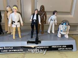 Vintage 1977 Kenner Star Wars Mail Away First 12 Figure Stand & First 12 Figures