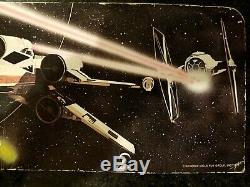 Vintage 1977 Star Wars First 12 Display Stand with Original Cardboard Backdrop