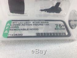 Vintage 1977 Star Wars Lili Ledy Jawa with Removable Hood AFA 75+ EX+ NM