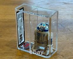 Vintage 1977 Star Wars R2-D2 Solid Dome Figure 80% Graded Hong Kong