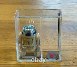 Vintage 1977 Star Wars R2-D2 Solid Dome Figure 80% Graded Hong Kong