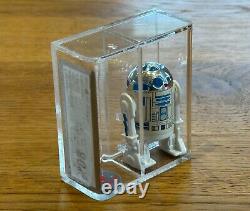 Vintage 1977 Star Wars R2-D2 Solid Dome Figure 80% Graded Hong Kong