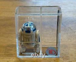 Vintage 1977 Star Wars R2-D2 Solid Dome Figure 80% Graded Hong Kong