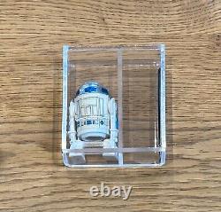 Vintage 1977 Star Wars R2-D2 Solid Dome Figure 80% Graded Hong Kong