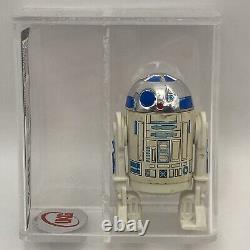 Vintage 1977 Star Wars R2-D2 Solid Dome Figure UKG 60 Graded HK PAINT 75