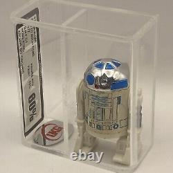 Vintage 1977 Star Wars R2-D2 Solid Dome Figure UKG 60 Graded HK PAINT 75