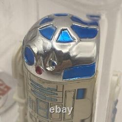 Vintage 1977 Star Wars R2-D2 Solid Dome Figure UKG 60 Graded HK PAINT 75