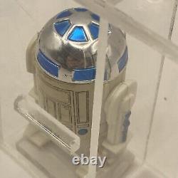 Vintage 1977 Star Wars R2-D2 Solid Dome Figure UKG 60 Graded HK PAINT 75