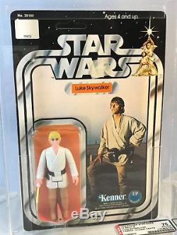 Vintage 1978 Kenner Star Wars 12 Back Luke Skywalker Action Figure MOC AFA 75