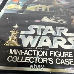 Vintage 1978 Kenner Star Wars Mini Action Figure Collectors Storage Case + Trays