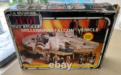 Vintage 1979 Star Wars ROTJ Millenium Falcon Boxed Play Worn Nr Complete