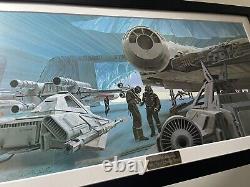 Vintage 1980 Star Wars Ralph Mcquarrie Paintings Print Millennium Falcon ESB