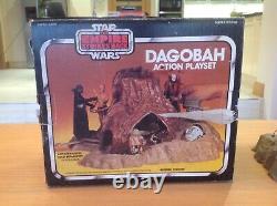 Vintage 1980's Kenner Star Wars Figure Play Set Yoda Dagobah House Boxed