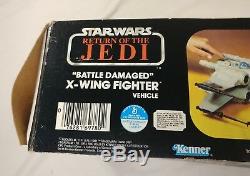 Vintage 1981 Kenner Star Wars ROTJ Battle Damage X-Wing Fighter New In Box