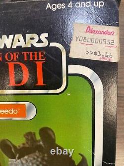 Vintage 1983 Star Wars Kenner ROTJ Greedo 77-Back A MOC UNPUNCHED RARE