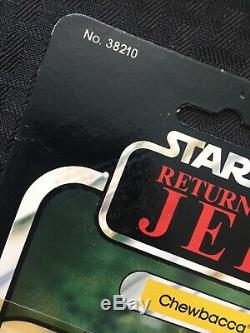 Vintage 1983 Star Wars Return of Jedi ROTJ Chewbacca Figure Carded MOC 77 Back