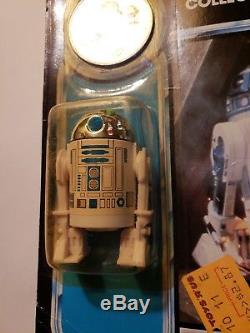 Vintage 1984 Kenner Star Wars R2-D2 pop up lightsaber MOC Potf RARE Special Coin