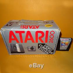 Vintage 1986 Atari 2600 Pal Video Game System Console Boxed + Star Wars Bundle