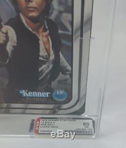 Vintage Kenner 1978 Star Wars 12 Back C Han Solo Large Head Afa 80 (c75 B85 F85)