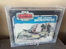 Vintage Kenner 1982 Star Wars Rebel Armored SNOWSPEEDER ESB Blue Box AFA 75