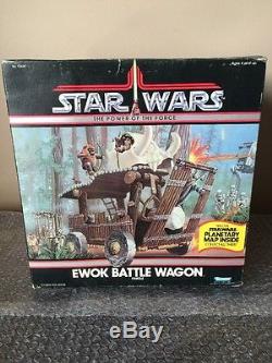 Vintage Kenner 1984 STAR WARS POTF Ewok Battle Wagon Factory Sealed
