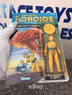 Vintage Kenner 1985 Star Wars Droids Cartoon C-3PO MOC Unpunched