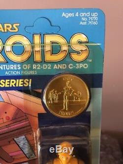 Vintage Kenner 1985 Star Wars Droids Cartoon C-3PO MOC Unpunched