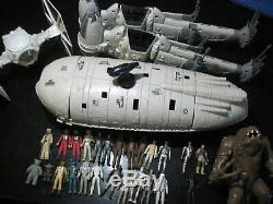 Vintage Kenner Star Wars 24 Figures Rebal Transport B Wing Tie Fighter Rancor