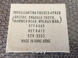 Vintage Kenner Star Wars Cantina Mailer 4 Pack Snaggletooth-Greedo-Hammer-Walrus