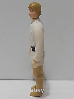 Vintage Kenner Star Wars Luke Skywalker Farmboy Brown Hair Hong Kong ROTJ 48 bk