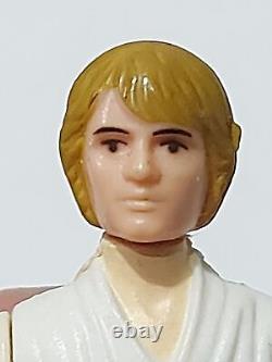 Vintage Kenner Star Wars Luke Skywalker Farmboy Brown Hair Hong Kong ROTJ 48 bk